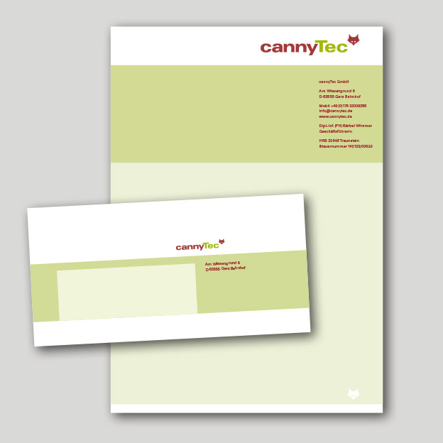 cannyTec, Briefbogen und Kuvert